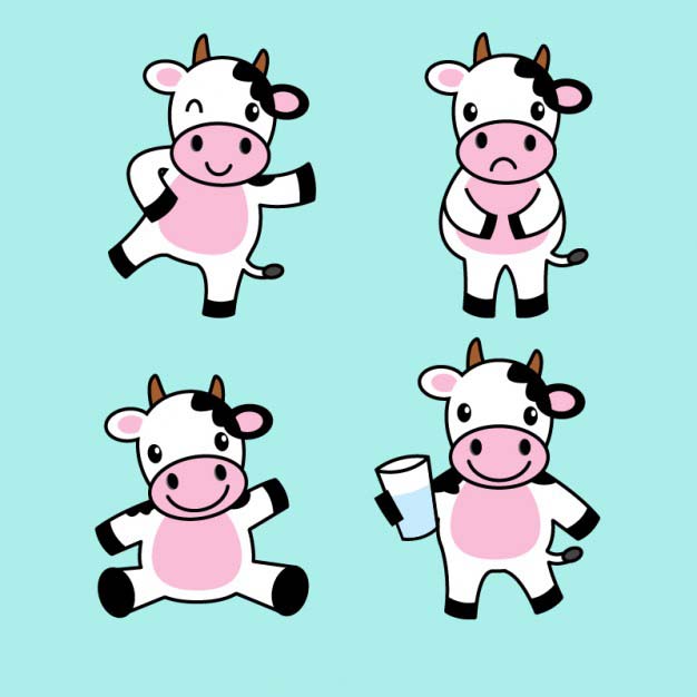 4photoshopir-Cow-pack2-وکتور گاو پک2