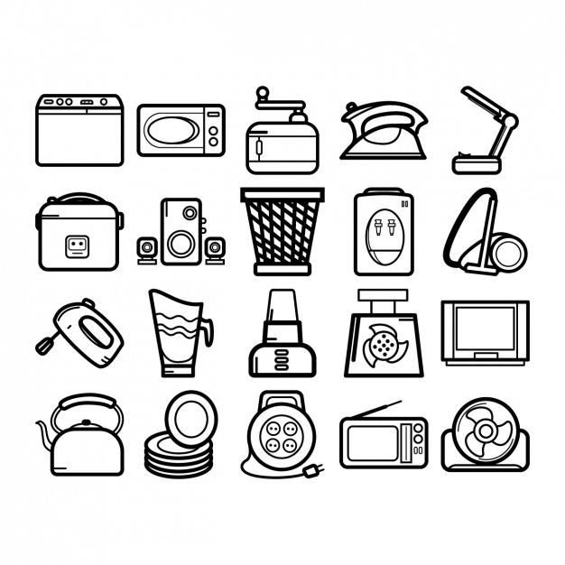 4photoshopir-Home-devices-vector-pack1-وکتور لوازم خانگی پک1