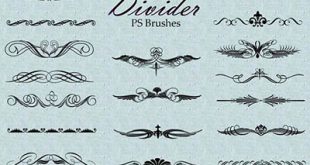 4photoshopir-brush-Divider-pack3-براش جدا کننده پک3