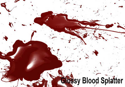 4photoshopir-brush-Glossy-Blood-براش خون واقعی