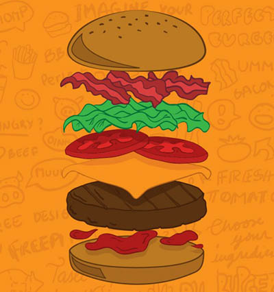 4photoshopir-burger-pack1-وکتور همبرگر پک1
