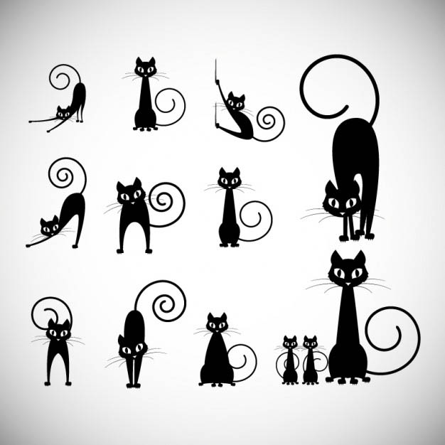 4photoshopir-cat-vector-pack2-وکتور گربه پک2