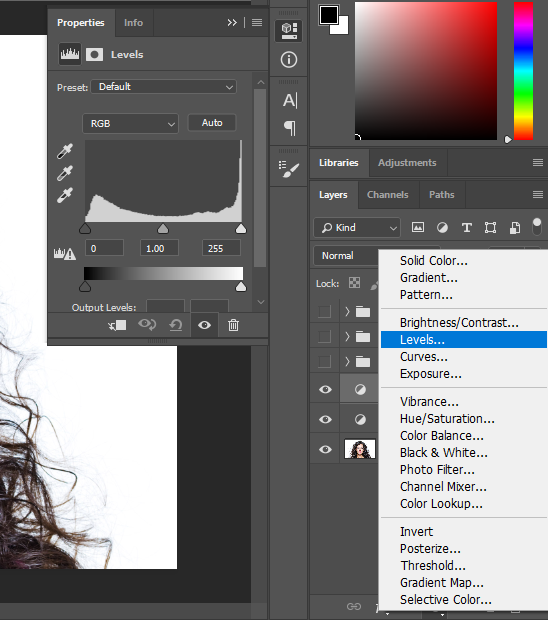 4photoshopir-change-hair-color2-عوض کردن رنگ مو در فتوشاپ
