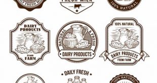 4photoshopir-dairy-pack2-وکتور لبنیات پک2