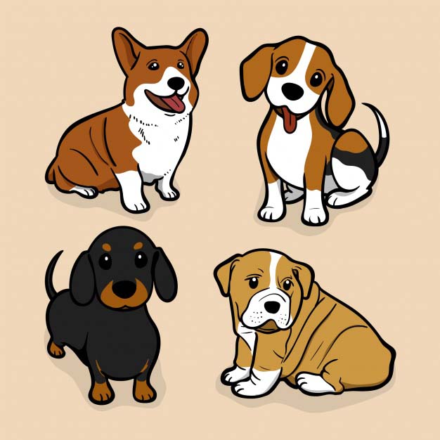 4photoshopir-dog-pack8-وکتور سگ پک8