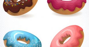 4photoshopir-donut-pack1-وکتور پیراشکی پک1