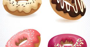 4photoshopir-donut-pack2-وکتور پیراشکی پک2