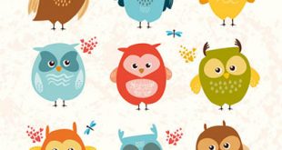4photoshopir-owls-vector-pack2-وکتور جغد پک2
