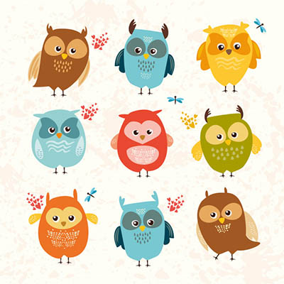 4photoshopir-owls-vector-pack2-وکتور جغد پک2