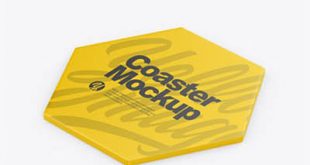 4photoshopir-packing-mockup-coaster-موکاپ زیر لیوانی