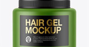 4photoshopir-packing-mockup-hair-gel-موکاپ ظرف ژل مو