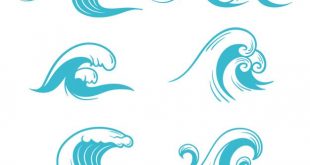 4photoshopir-waves-pack2-وکتور موج پک2