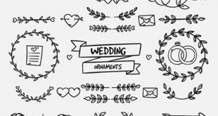 4photoshopir-wedding-ornaments-vector-pack1-وکتور عناصر عروسی پک1